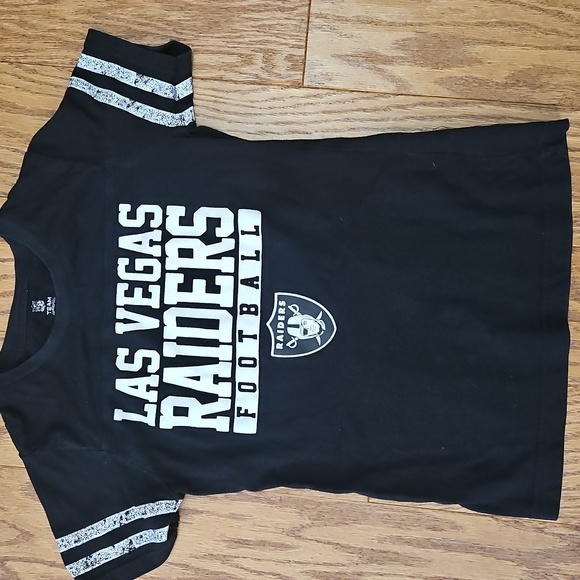 NFL Las Vegas Raider Girls Shirt 10-12 Large - Picture 1 of 4